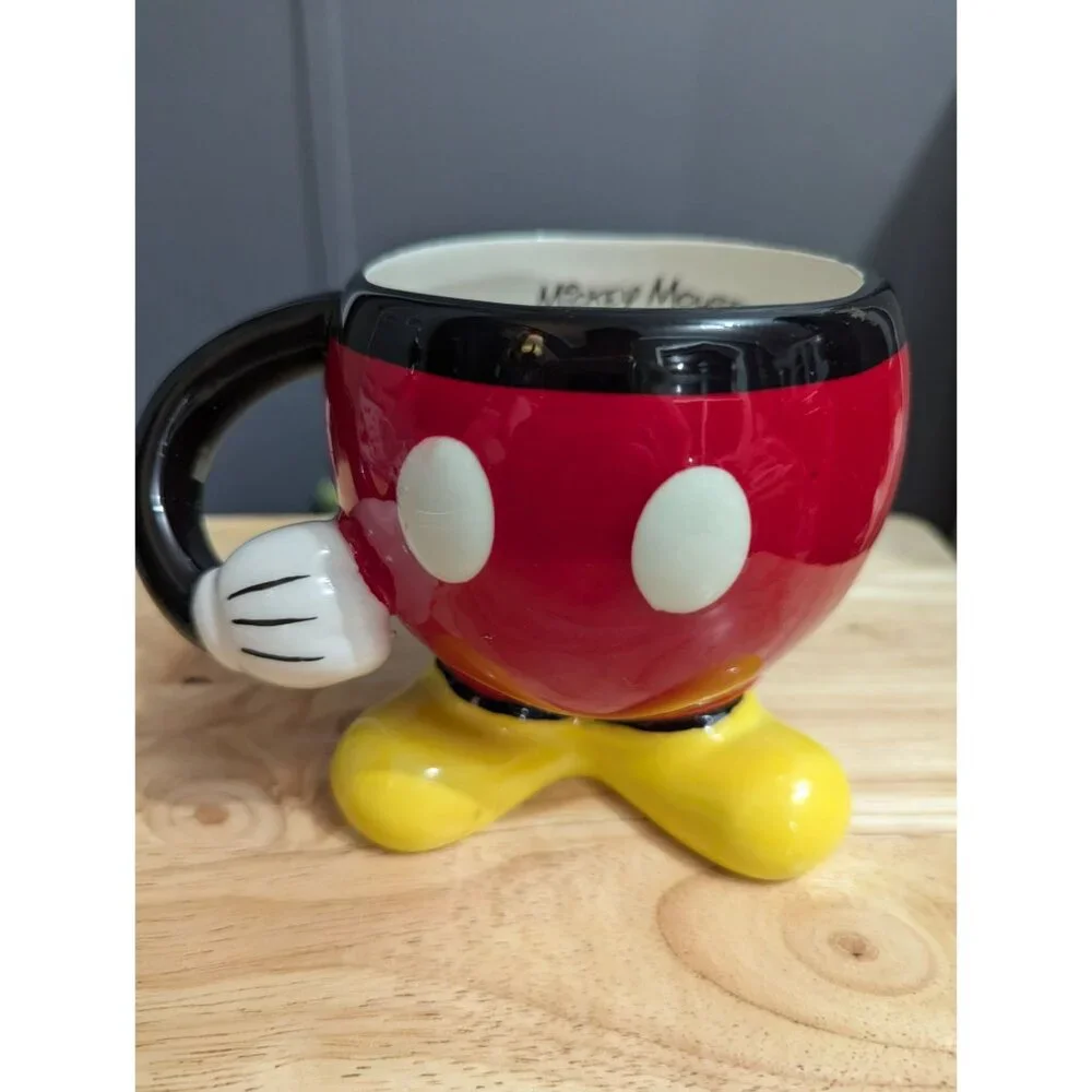 Disney Mug Mickey Mouse pants arm‎ handle 4 inch M.Z Berger & Co Handwash Only